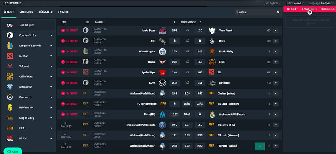 L’offre des jeux sur le casino Casinozer